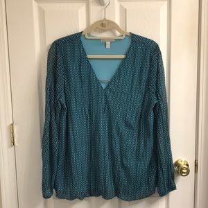 Beautiful blouse by Dana Buchman, Large EUC